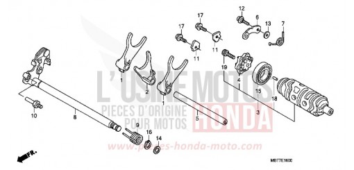 GEARSHIFT DRUM XL1000V9 de 2009